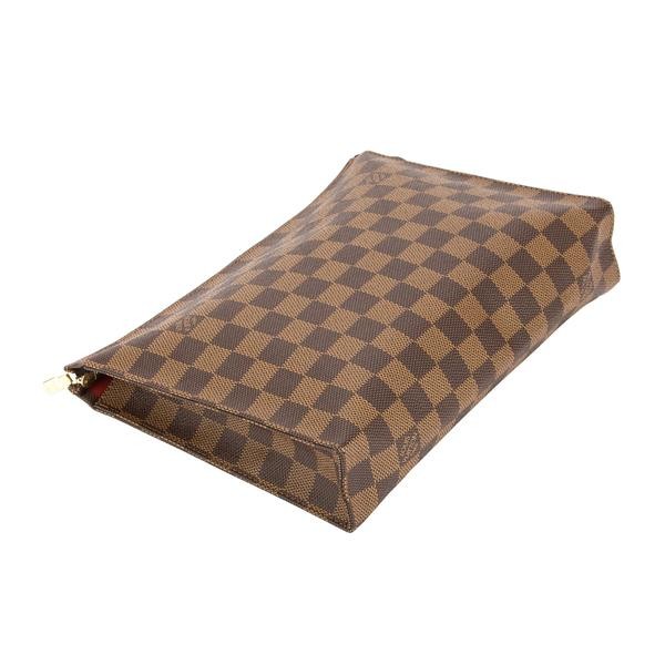 Louis Vuitton Damier Ebene Clutches Brown