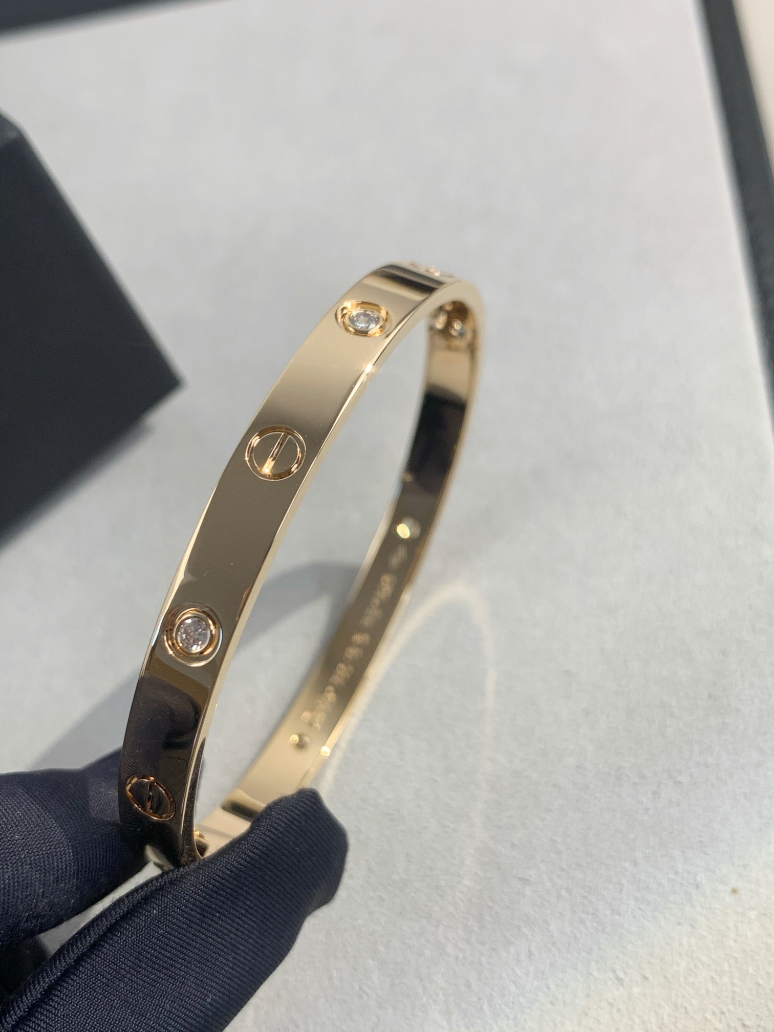 Cartier 4 Diamonds Love Bracelet