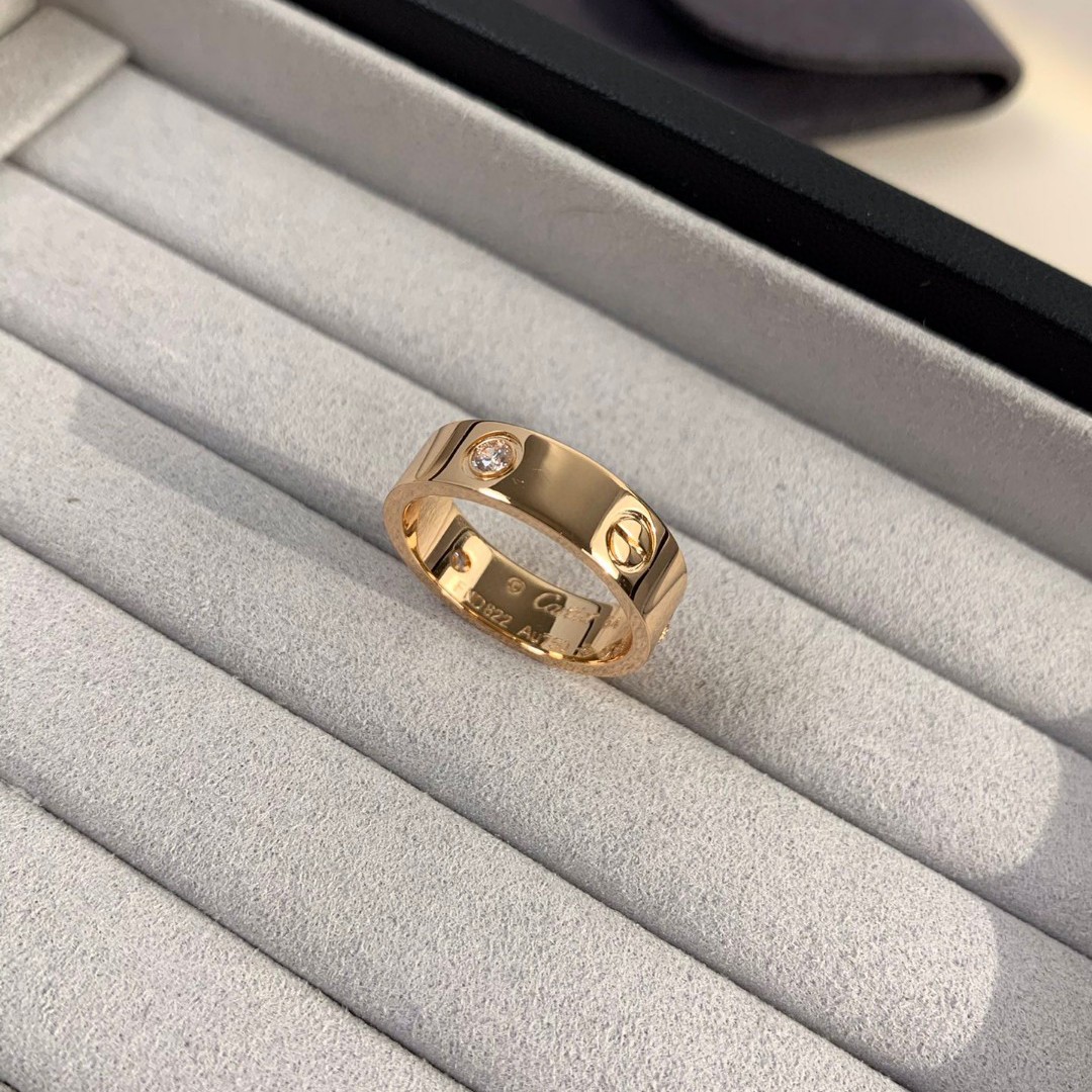 Cartier 3 Diamonds Love Ring