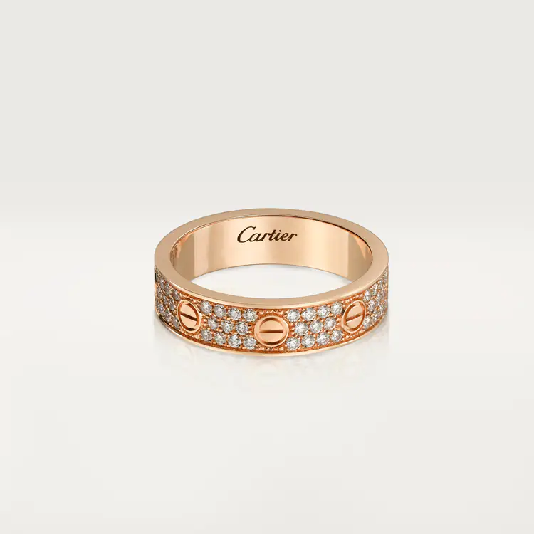 Cartier Diamond Paved Love Ring