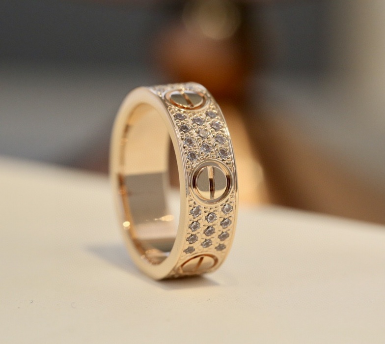 Cartier Diamond Paved Love Ring