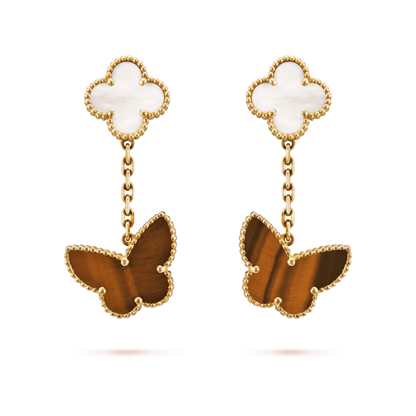 Van Cleef & Arpels Lucky Alhambra Earrings, 2 Motifs